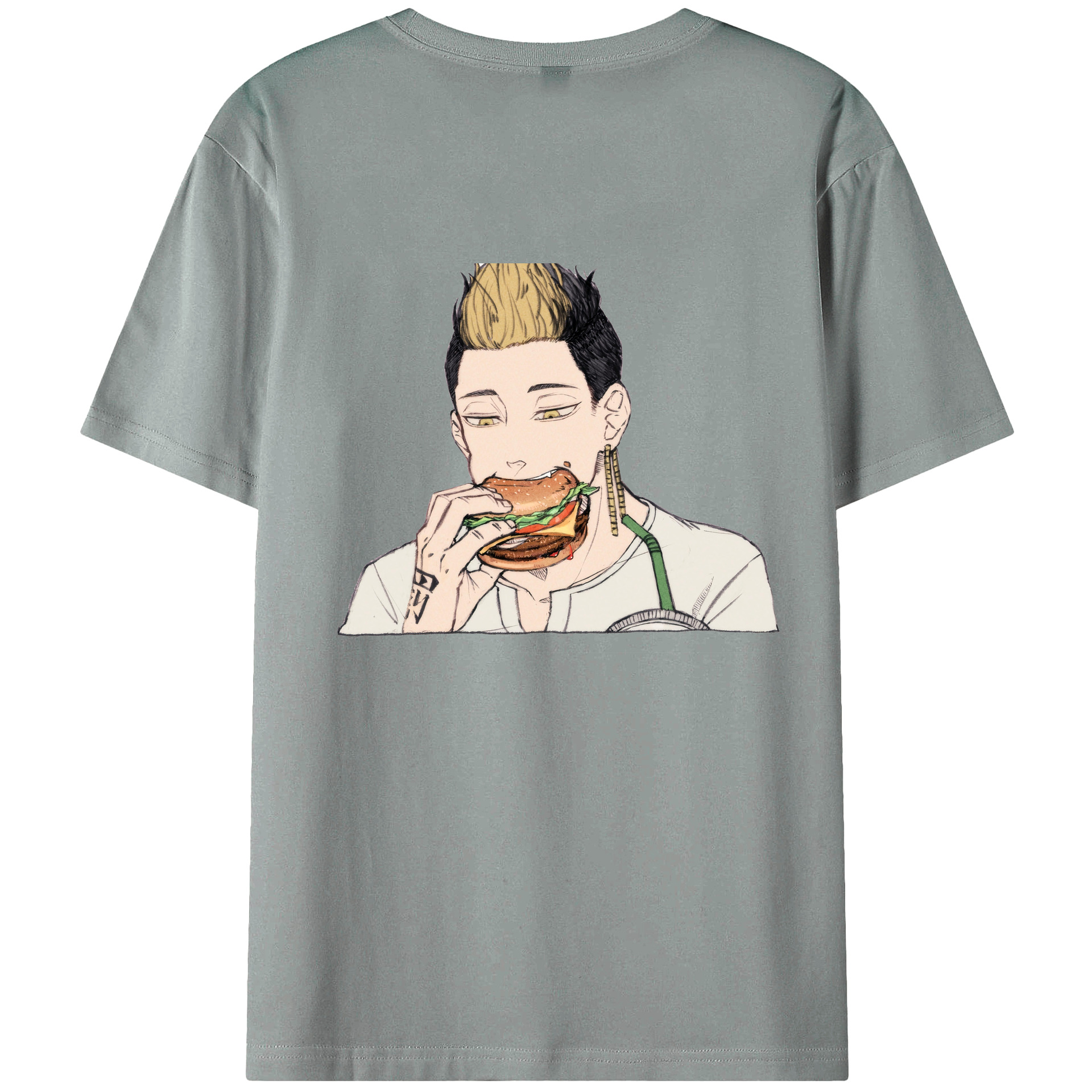 （画像用） 東京リベンジャーズ Tokyo Revengers 綿100％ メンズ半袖Tシャツ（バックプリント） 通気性